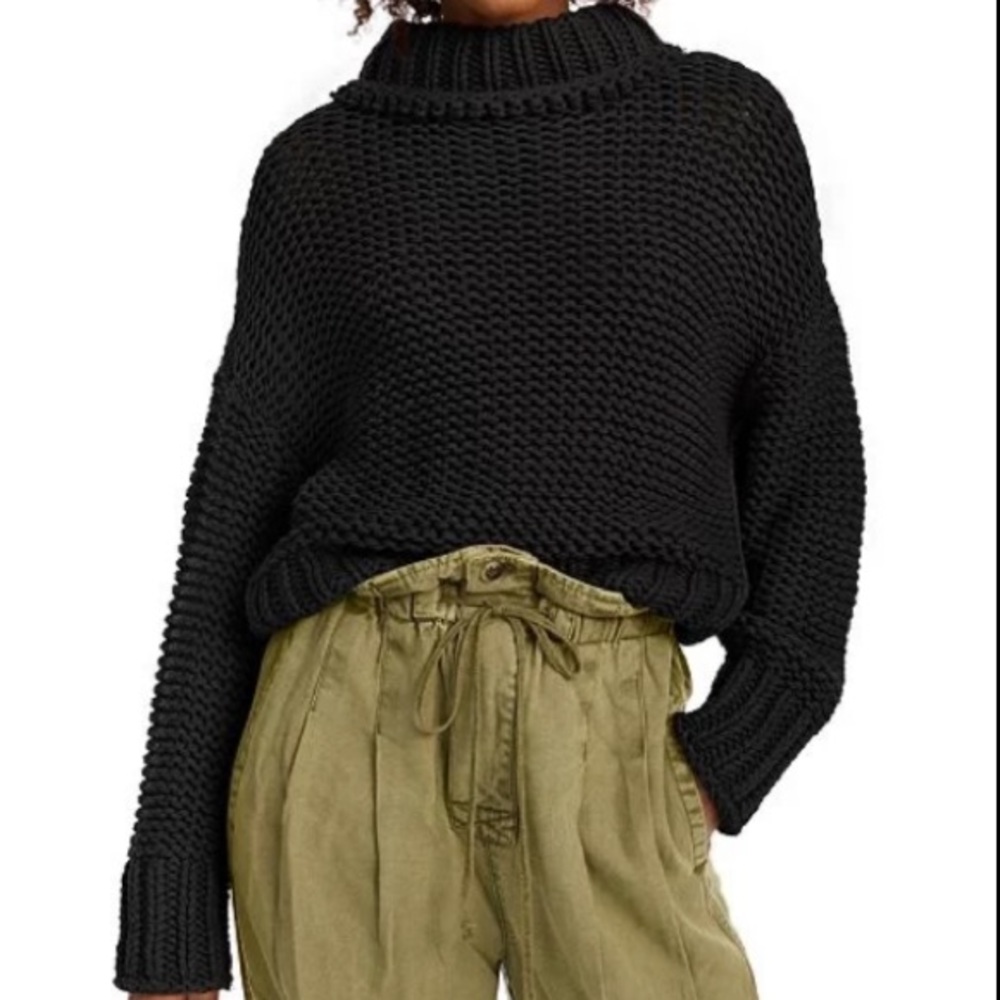 Free People My Only Sunshine Sweater in Black